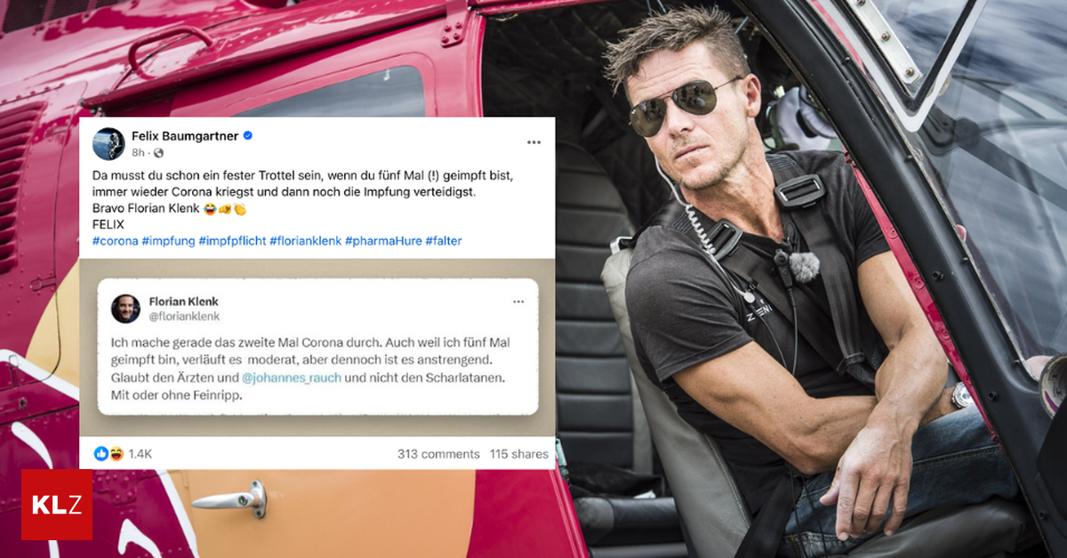 „Fester Trottel“ Felix Baumgartner beschimpft Florian Klenk auf Facebook ein Kinderhospiz